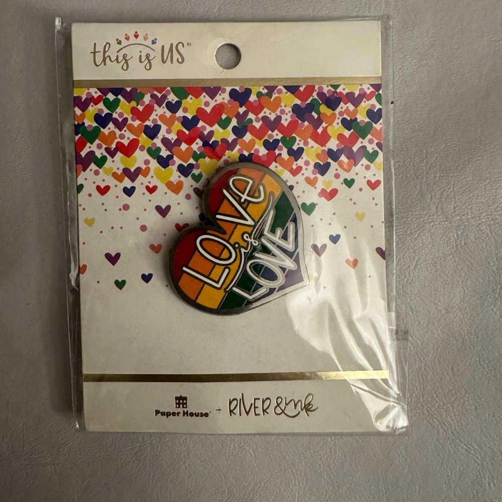 River & Ink Love Heart Pin This‎ is Us